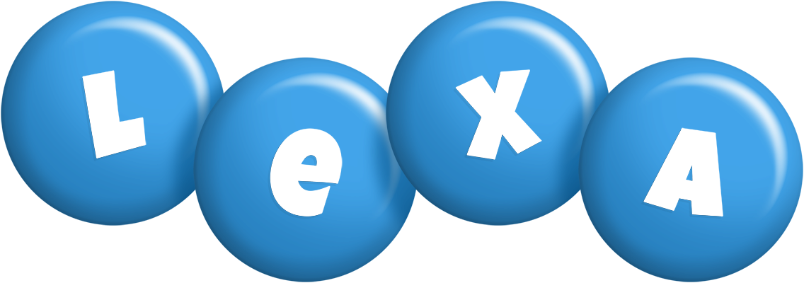 Lexa candy-blue logo