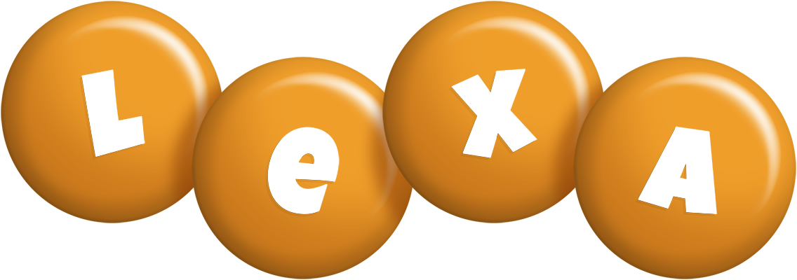 Lexa candy-orange logo
