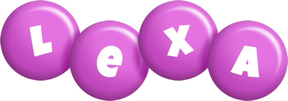 Lexa candy-purple logo