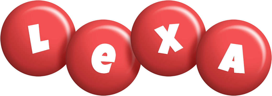 Lexa candy-red logo