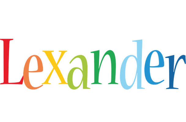 Lexander birthday logo
