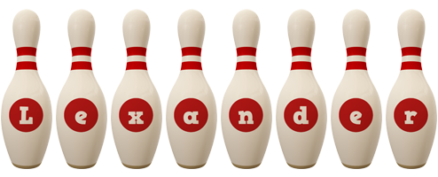 Lexander bowling-pin logo