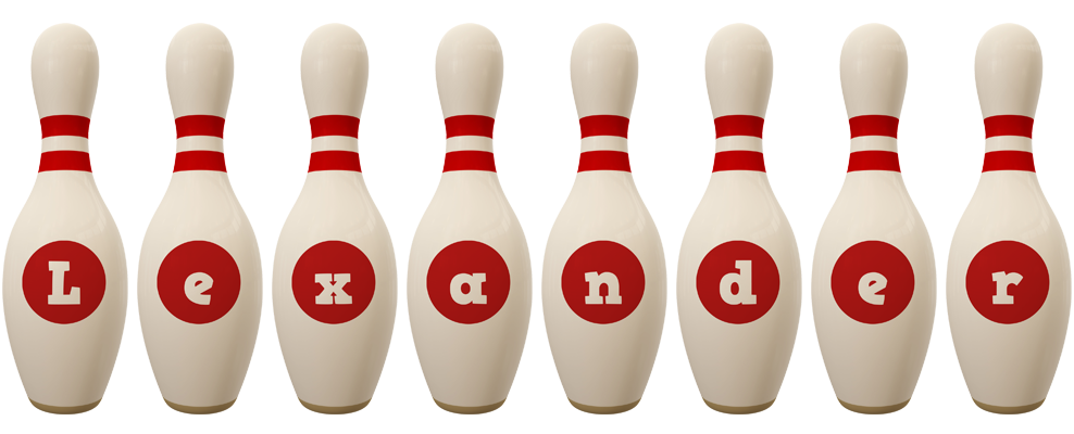 Lexander bowling-pin logo