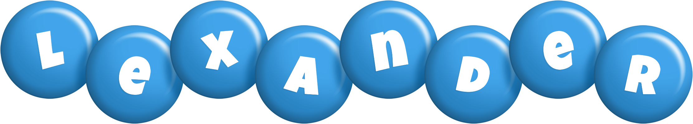 Lexander candy-blue logo
