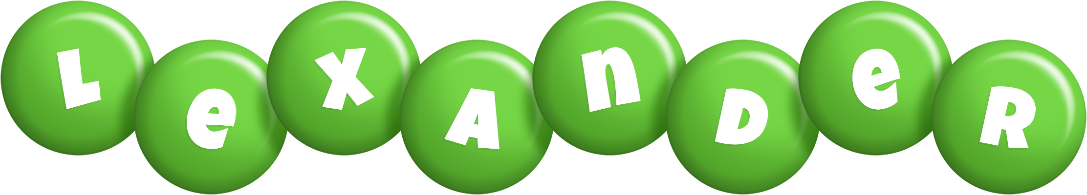 Lexander candy-green logo