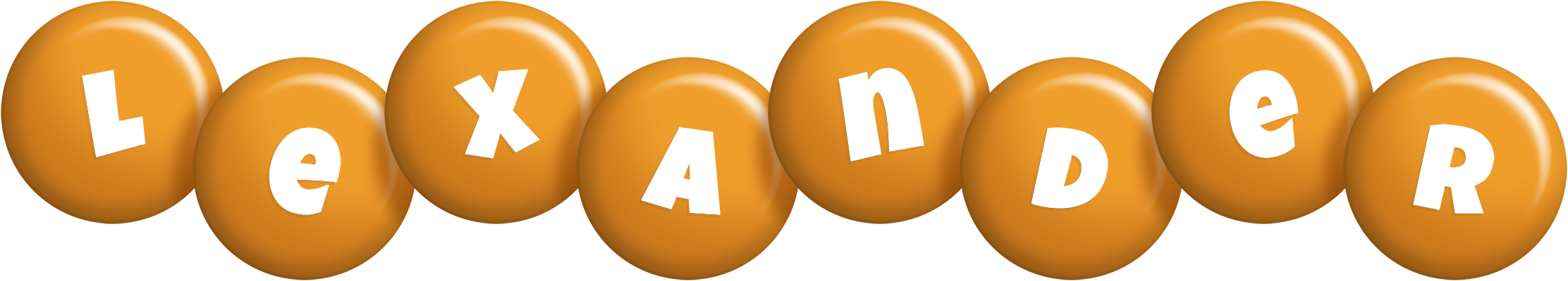 Lexander candy-orange logo