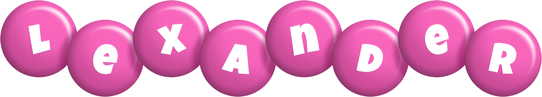 Lexander candy-pink logo
