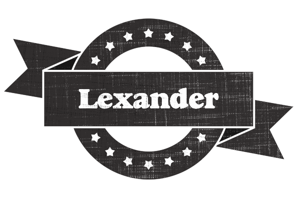 Lexander grunge logo