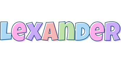 Lexander pastel logo