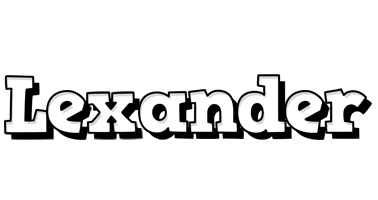 Lexander snowing logo