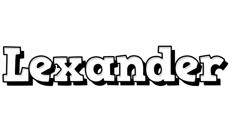 Lexander snowing logo