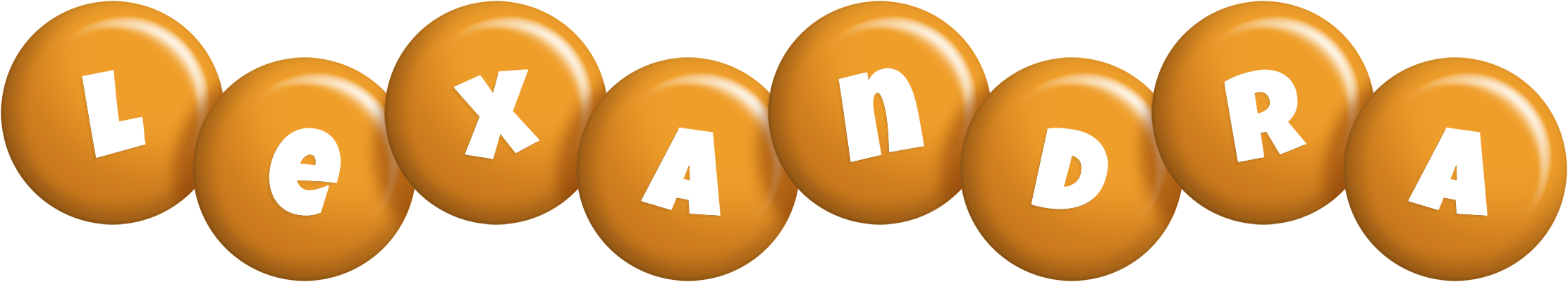 Lexandra candy-orange logo