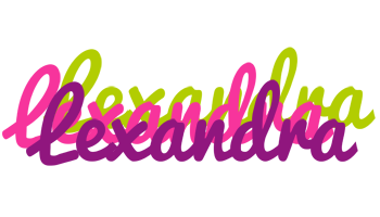 Lexandra flowers logo