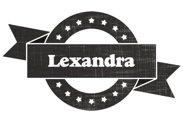Lexandra grunge logo
