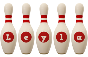 Leyla bowling-pin logo