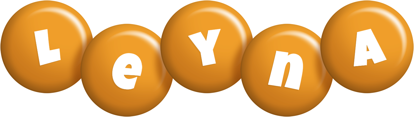 Leyna candy-orange logo