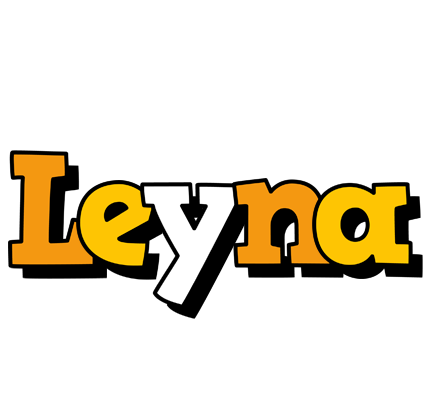 Leyna cartoon logo
