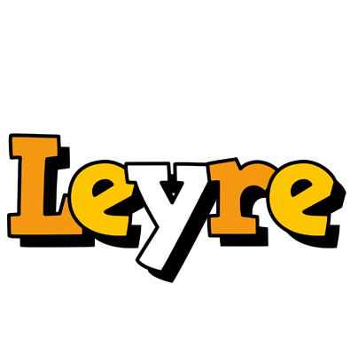 Leyre cartoon logo
