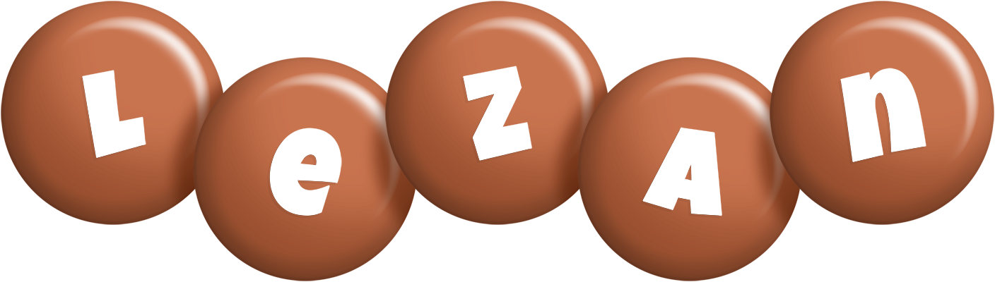 Lezan candy-brown logo