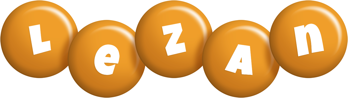 Lezan candy-orange logo