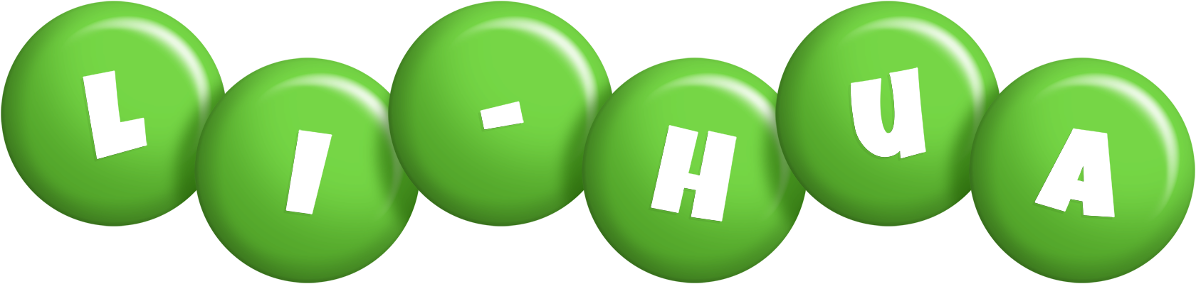 Li-Hua candy-green logo