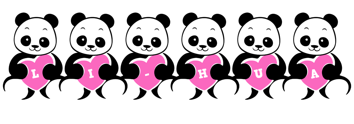 Li-Hua love-panda logo