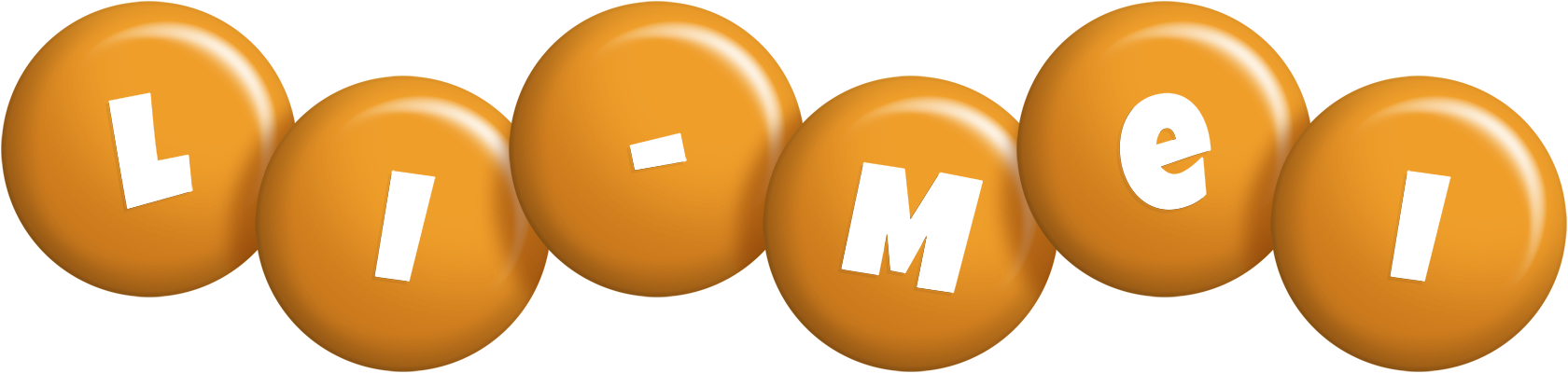 Li-Mei candy-orange logo