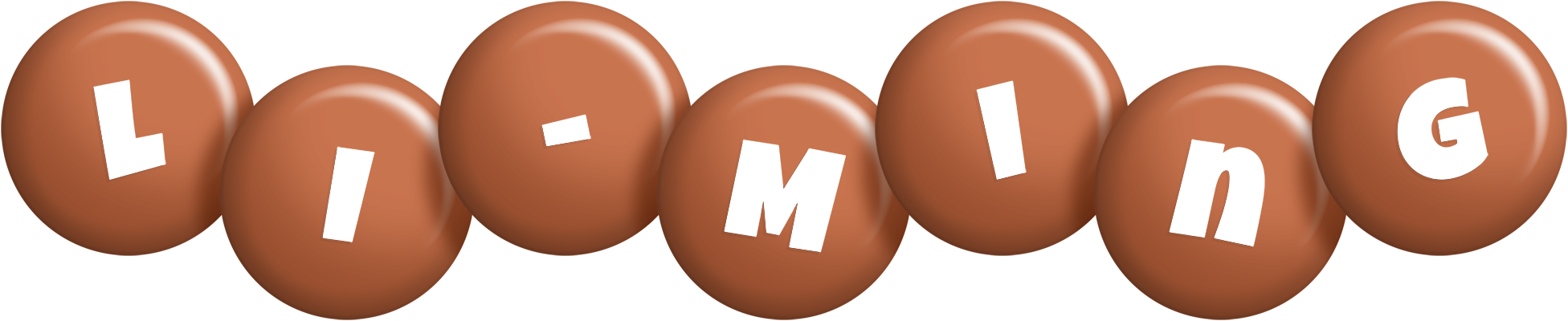 Li-Ming candy-brown logo