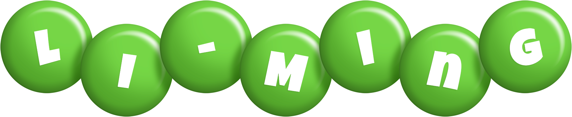 Li-Ming candy-green logo