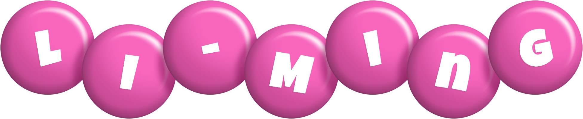 Li-Ming candy-pink logo