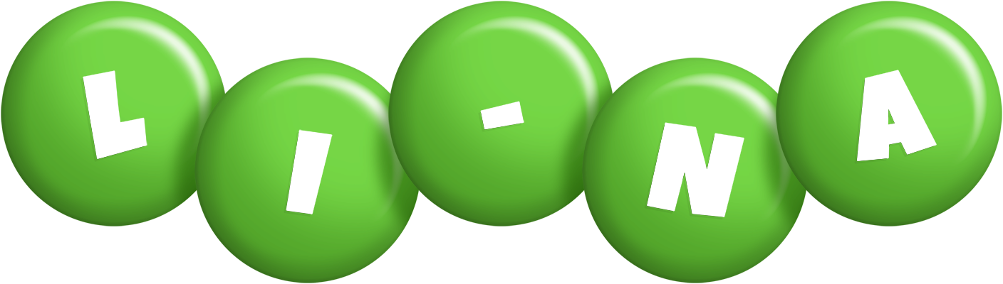 Li-Na candy-green logo