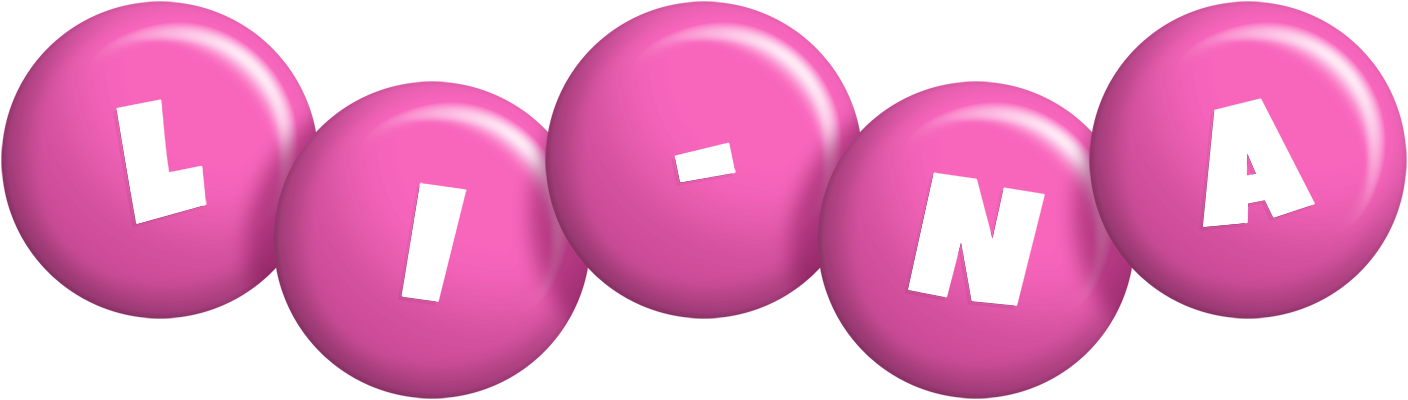 Li-Na candy-pink logo