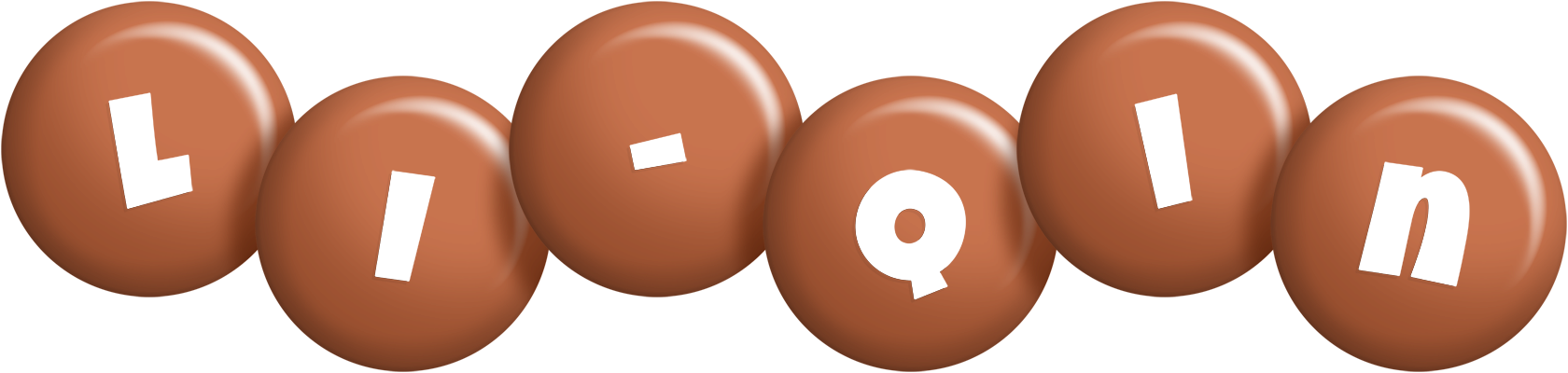 Li-Qin candy-brown logo