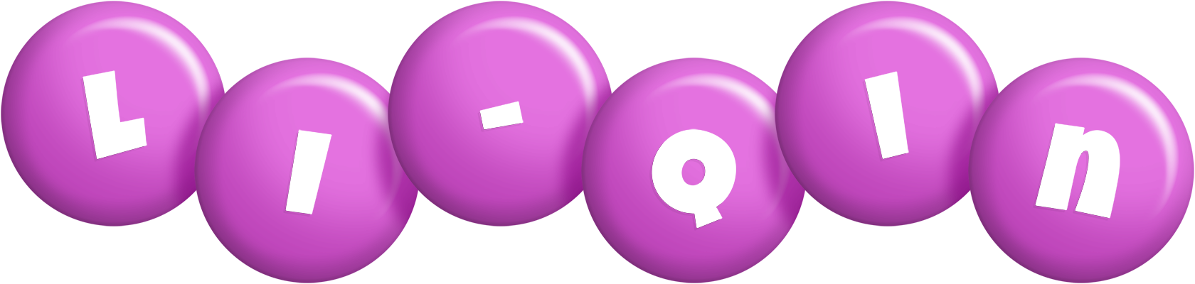 Li-Qin candy-purple logo