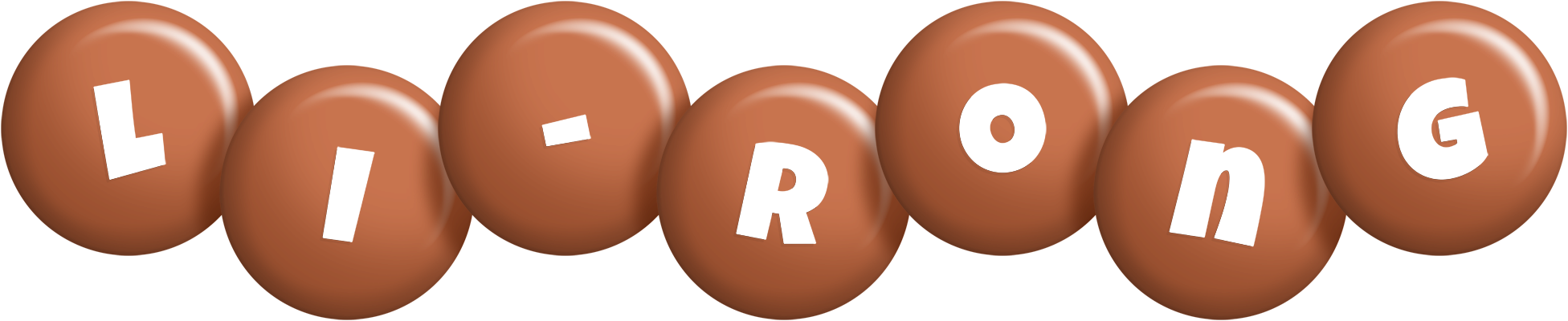 Li-Rong candy-brown logo