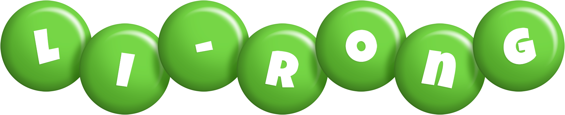 Li-Rong candy-green logo