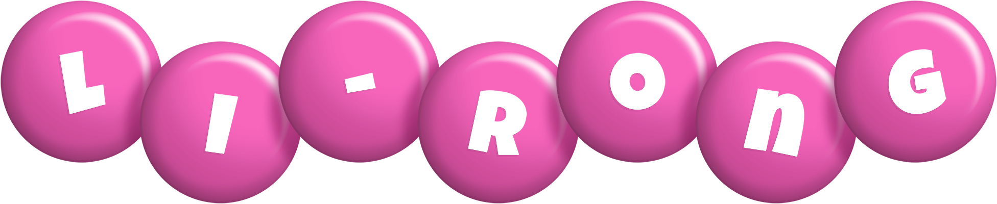 Li-Rong candy-pink logo