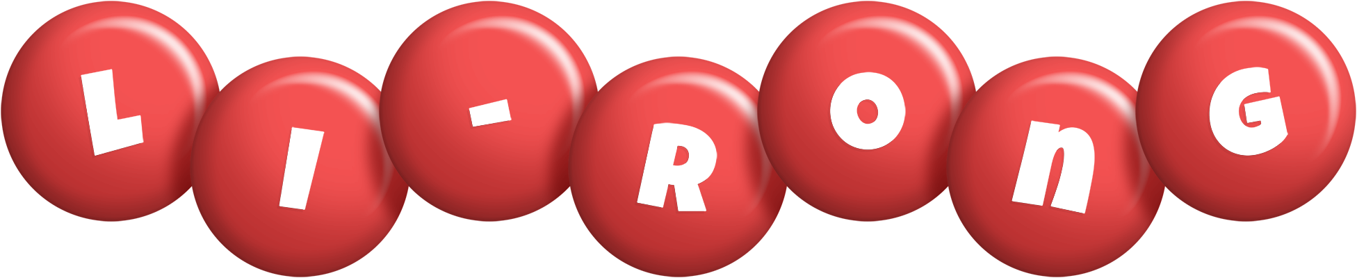 Li-Rong candy-red logo
