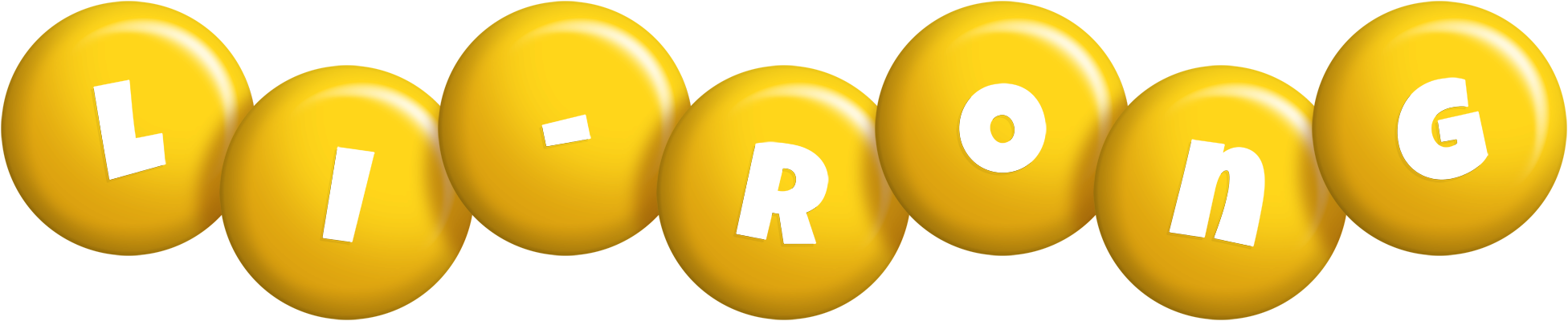 Li-Rong candy-yellow logo