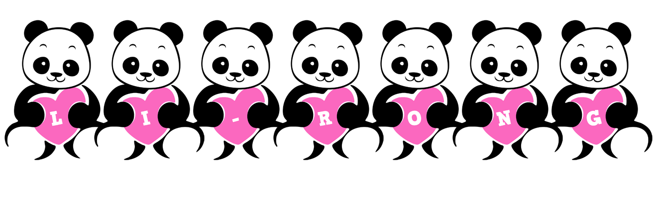 Li-Rong love-panda logo