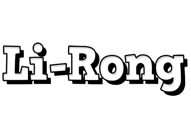 Li-Rong snowing logo