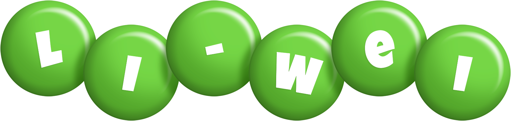 Li-Wei candy-green logo