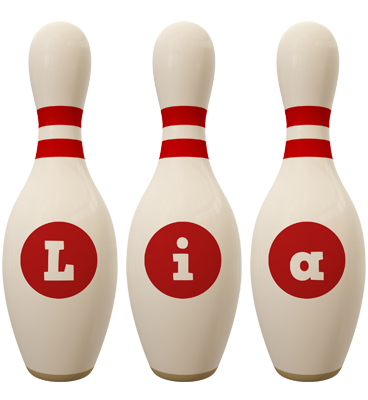 Lia bowling-pin logo