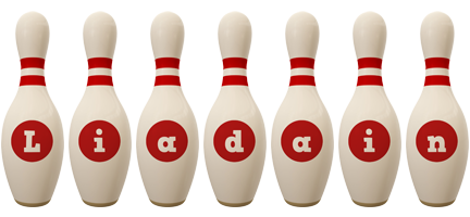 Liadain bowling-pin logo