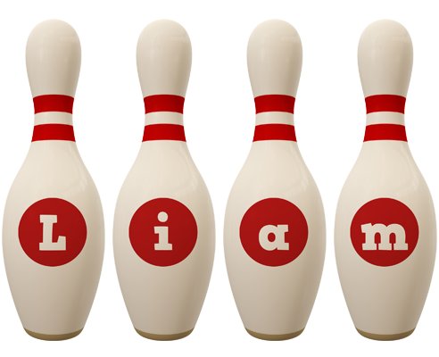 Liam bowling-pin logo