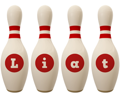 Liat bowling-pin logo