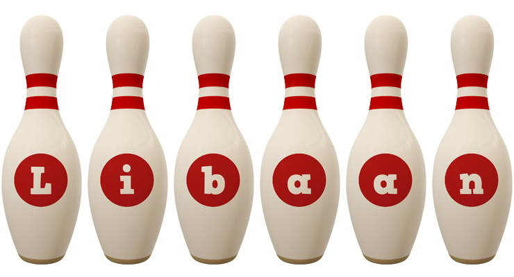 Libaan bowling-pin logo