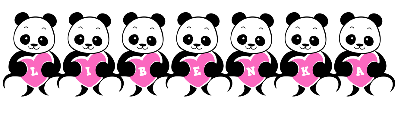 Libenka love-panda logo