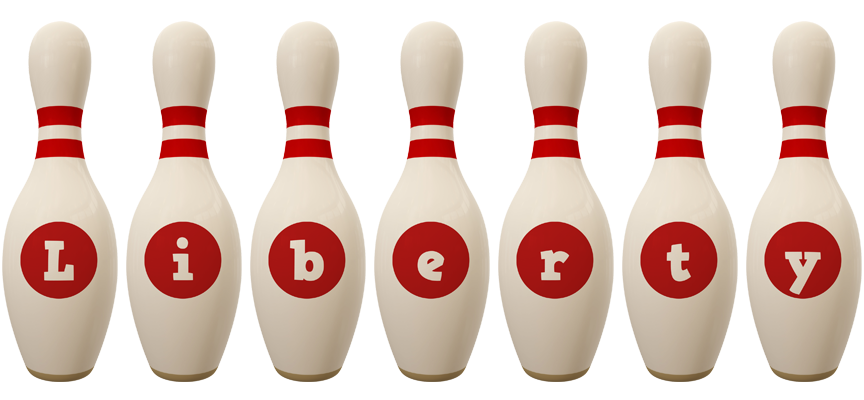 Liberty bowling-pin logo