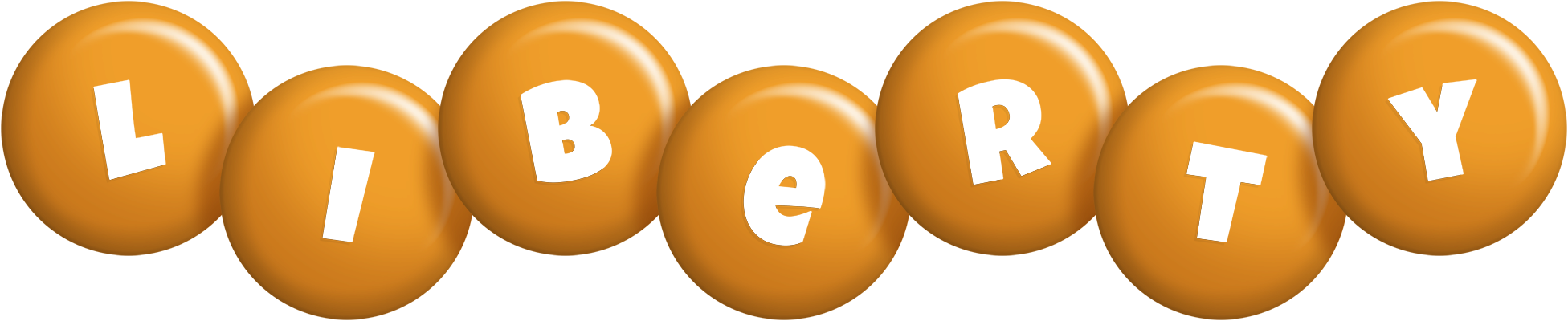 Liberty candy-orange logo